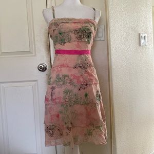 Bcbgmaazria women floral layer dress